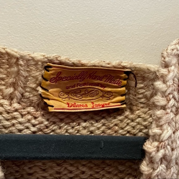 Handmade vintage chunky knit sweater cardigan - Picture 8 of 8